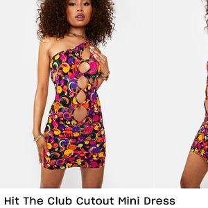 Hit The Club Cut Out Mini Dress